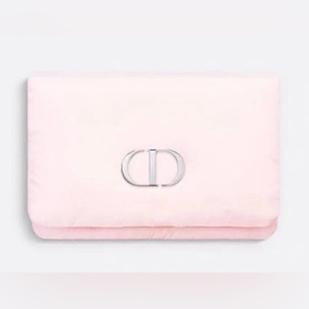 Dior Beauty Trousse Flap Pouch Pink Cosmetic Makeup Bag